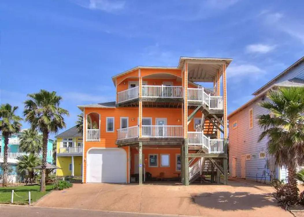 7 Bedroom Home Steps To The Beach With 4 Patios And Pool! Sleeps 20 Порт-Аранзас Экстерьер фото